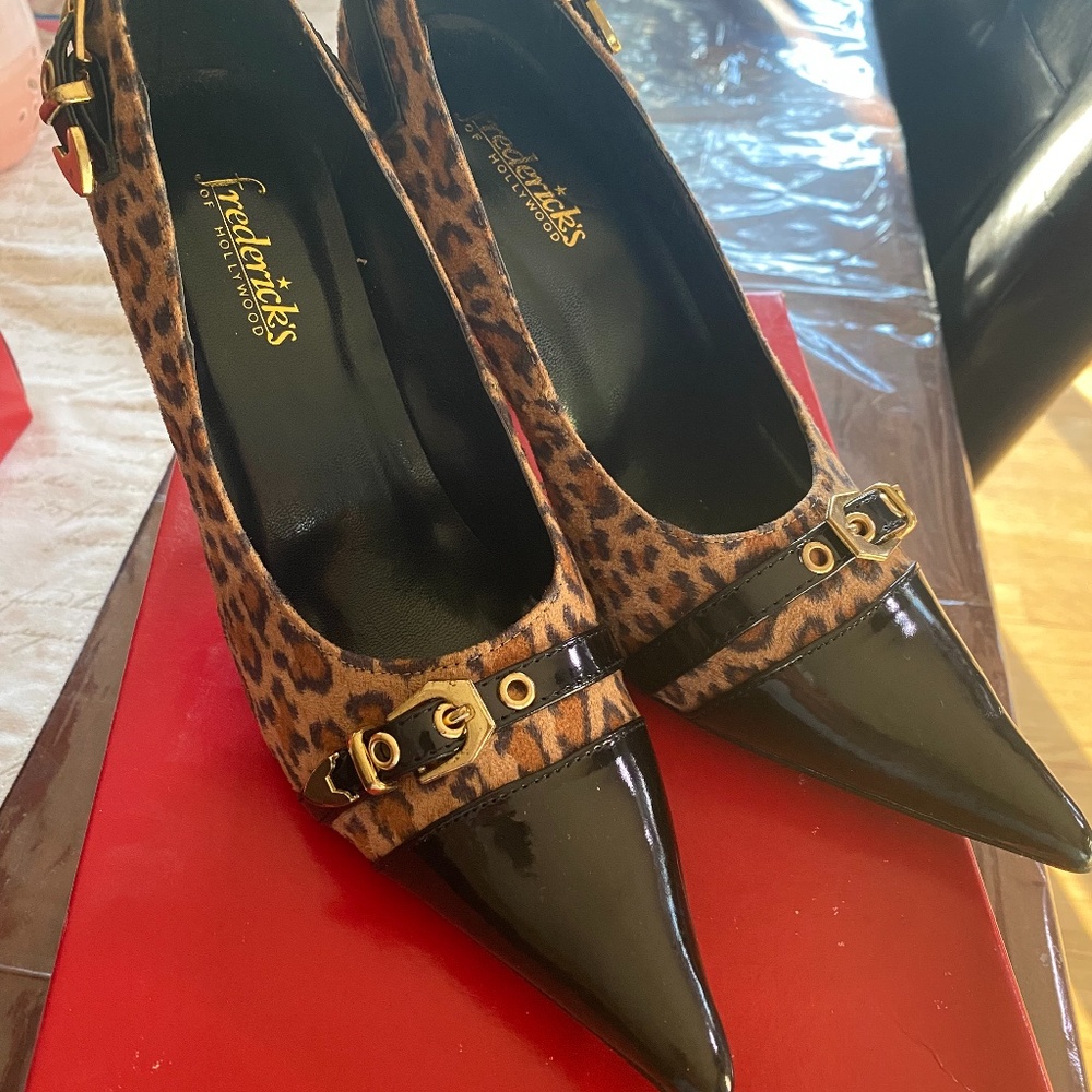Fredericks leopard heels